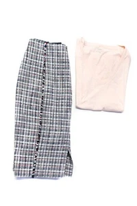 J Crew Womens Short Sleeve V Neck Tee Shirt Tweed Pencil Skirt Size XS 4P Lot 2 - Picture 1 of 5