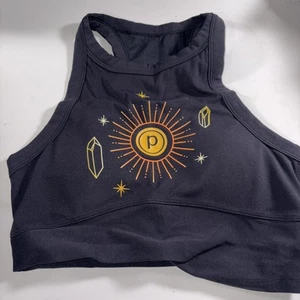 Pure Barre Crop Racerback Compression Tank Color: Black Size: M NEW! - Picture 1 of 3