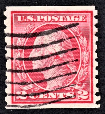 1914 2¢ Washington Sc#453 - used - VF+ - Image 1 of 3