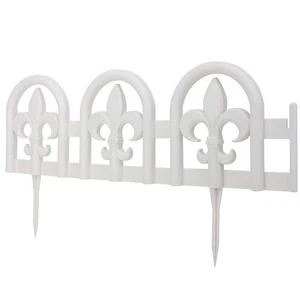 8.5in x 240in White Plastic Edging, Garden Border Edging, Yard Landscaping Fence - Picture 1 of 7