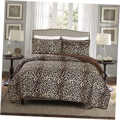 Juego de edredones GrandLinen de 3 piezas con estampado de animales finos de gran tamaño (100" X 95"),  Foto 1 de 2