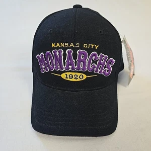 Vintage Kansas City Monarchs Negro League Baseballkappe großer Junge BB Kopfbedeckung Mütze NLBM - Bild 1 von 14