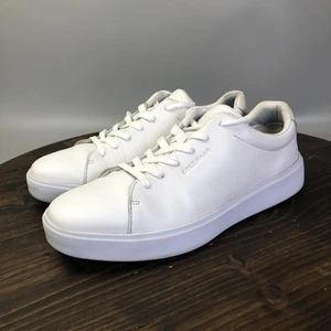 Scarpe Cole Haan sneakers uomo taglia 11 pelle bianca stringate basse casual C36656 - Foto 1 di 10
