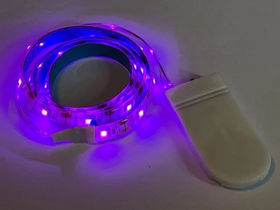60 PINK LED (1m long) CR2032 Battery Strip Light - Image 1 of 4