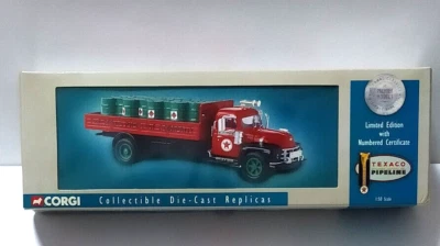 CORGI 1:50 USATO DIE CAST CAMION DIAMOND T620 DROPSIDE WITH OIL DRUMS  ART 52902 - Immagine 1 di 4