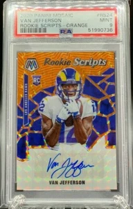 Panini Mosaic Rookie Scripts Orange 2020 #RS24 Van Jefferson radiocontrol novato PSA 9 SP - Imagen 1 de 2