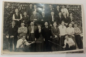 CARTE PHOTO LES JOYEUX LORRAINS 1934 Schirmeck - Foto 1 di 1