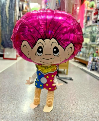 RARO Vintage Muñeca Troll Norfin Payaso Airwalker Globo - Globos Anagrama 1992 Foto 1 de 2