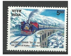 Indien 2003 Kalka Shimla Train Transport Railway Eisenbahn Briefemarken - Picture 1 of 2