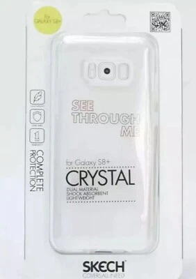 Funda de doble material amortiguador liviana cristal Skech Samsung Galaxy S8+ Foto 1 de 2