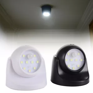 More details for 360° battery operated indoor outdoor garden motion sensor security led light