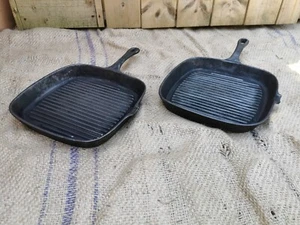 Cast Iron Grilling Pans X2 - Picture 1 of 5