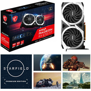 Tarjeta de gráficos MSI AMD Radeon RX 6750 XT + Starfield Premium Edition (Entrega de correo electrónico)