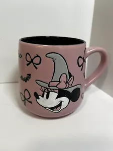Disney Minnie Mouse Pink Bow Witch Halloween Coffee Tea Mug NEW - Picture 1 of 5