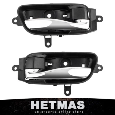 Pair Interior Door Handle For Nissan Altima Pathfinder 2013-2017 Titan 2015 2017 Foto 1 de 4