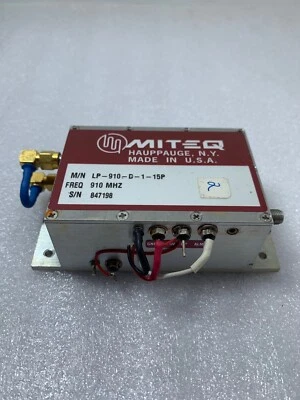 MITEQ LP-910- D- 1-15P FREQ. 910MHz Control Amplifier - Image 1 of 3