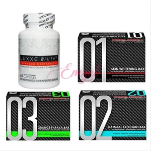 Luxxe White Anti-oxidant Halal 60 + Skin Whitening Brightening Bar Soap - Picture 1 of 8