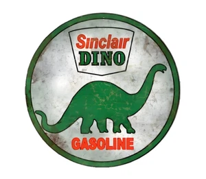 FITS VINTAGE DISTRESSED SINCLAIR DINO GAS GASOLINE MOTOR OIL PUMP STICKER DECAL - Bild 1 von 1