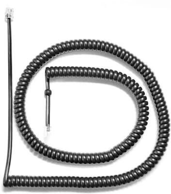 HR-KOM Alternativ Agfeo Hörerschnur, extra lang XL Kabel schwarz für ST21/ST22/ST31