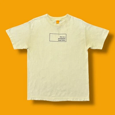 Vtg Enjoi Shirt Sun Faded Graphic Tee 90s y2k Cotton Medium Yellow Skate - Image 1 of 4