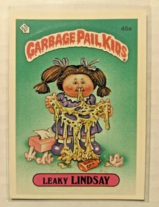 Garbage Pail Kids GPK 1985 OS2 2e série 2 #45a Leaky Lindsay (brillant/prix) - Photo 1/2