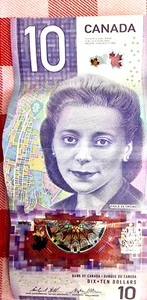 Banconota da 10 dollari del Canada dal 2018 - Foto 1 di 2