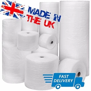 UK BUBBLE WRAP SMALL & LARGE BUBBLE - EUROPES CHEAPEST 300 500 750mm 50 / 100m - Imagen 1 de 7