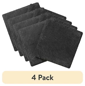 Craft Surface, Square Coasters, Slate, 2 Piece, 4" x 4" - Picture 1 of 5