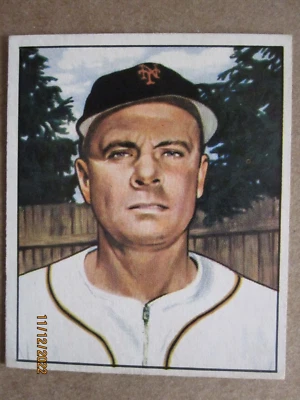 1950 BOWMAN BASEBALL CARD #200 NEW YORK GIANTS KIRBY HIGBE - Image 1 of 4