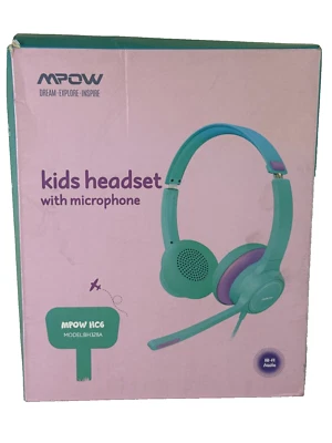 MPOW HC6 Kids Headset w/Mic USB+3.5mm Hi-Fi Audio BH328A 328AL #2K0NX - Image 1 of 4
