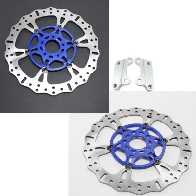 2PCS 14.0" Big Blue Front Brake Rotor for Harley Street Road Glide FLHT FLHR 09+ Foto 1 de 4