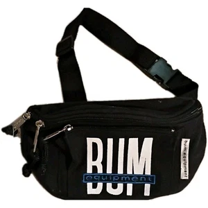 Bum Equipment Bag Fanny Pack Black Hip Waist Belt Hiking Y2K Gorpcore Outdoors - Picture 1 of 10