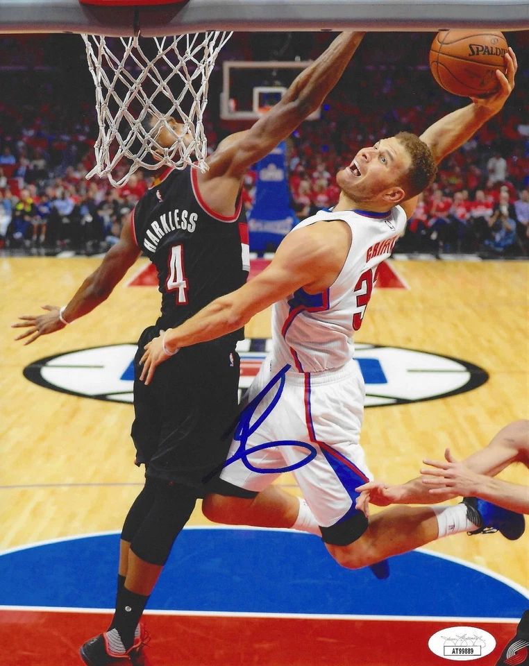 FOTO 8X10 DE BALONCESTO DE LOS ANGELES CLIPPERS AUTOGRAFIADA FIRMADA POR BLAKE GRIFFIN JSA Foto 1 de 2