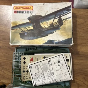 1979 Matchbox Dornier Do G-1 /V2 1/72 Airplane Model Kit PK-409 Unbuilt in Box - Picture 1 of 13