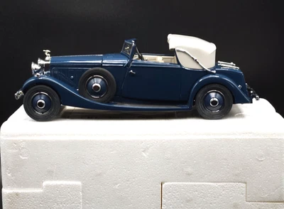 Danbury Mint 34 1934 Hispano-Suiza J12 Detailed Collectible Car Garnet Navy Blue - Image 1 of 4