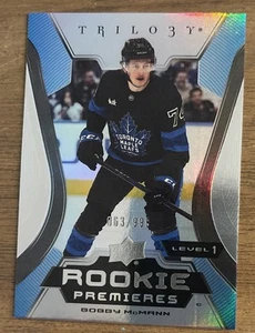 Bobby McMann - 2023-24 Upper Deck Trilogy Rookie Premieres #124/999 H312 - Foto 1 di 2