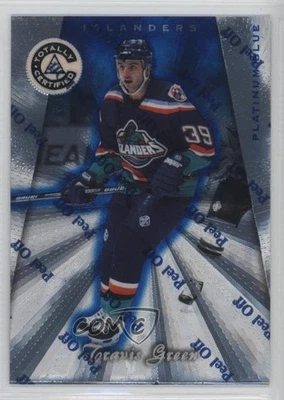 Club de jugadores azul platino totalmente certificado 1997-98/299 Travis Green #123 0a7 Foto 1 de 3