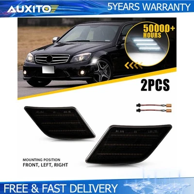 Luces de señalización laterales para Mercedes Benz W204 C300 C350 C63 Clase C 2008-11 lámparas A Foto 1 de 4