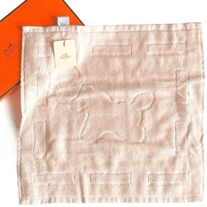 Hermes Baby CARRE DADA fazzoletto cotone modal cotone rosa etichette scatola mai usato. - Foto 1 di 9