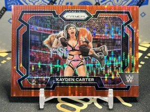 2024 Panini Prizm WWE #82 Kayden Carter Red Pulsar Prizms #/399 - Picture 1 of 2