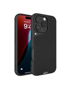 Mous iPhone 16 Pro Case Carbon Fiber MagSafe Shockproof Limitless 6.0 Cover - Zdjęcie 1 z 2
