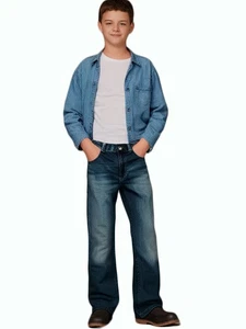 Big Boys Jeans The Children's Place Big Boys Bootcut Jeans Size 14 Blue - Picture 1 of 4