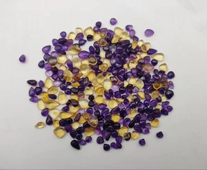 Natural Mix Amethyst Citrine Loose TearDrop 20 Pieces Lot 37 CT 4*7-7*11 MM - Picture 1 of 3