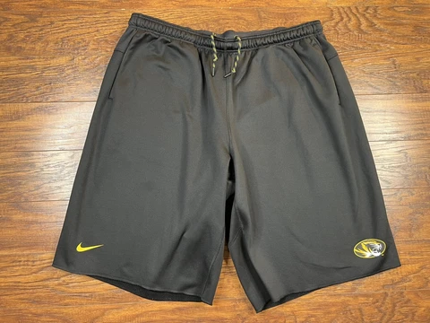 MIZZOU tigers Nike Dri Fit Sweat Shorts 4X Black E6 Cover
