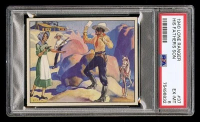 1940 LONE RANGER #37 HIS FATHERS SON PSA 6 CENTERED SHARP CORNERS HQ PRINT LINES - Image 1 of 2