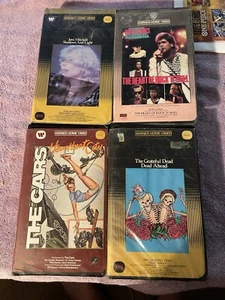 Warner Home Video Clamshell *ROCK MUSIC* 4 vhs lot! CARS, Huey Lewis, more! - Picture 1 of 5