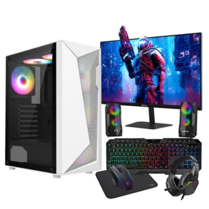 Gaming PC Bundle Intel i5 RX 580 8GB 16GB RAM 512GB SSD + 1TB HDD Win 11 P - Bild 1 von 14