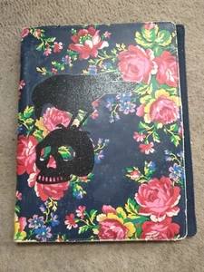 Samsung iPad Tablet A5 Book  Case Cover - Custom Flower Raven Goth - Picture 1 of 4