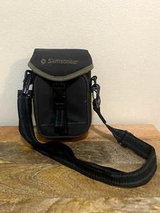 Samsonite Small Camera Bag Case Black Shoulder Strap Belt Strap Logo 6x3.5x2.5 - Picture 1 of 4