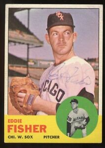 Eddie Fisher #223 signed autograph auto 1963 Topps Baseball Trading Card